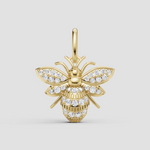 Golden Spirits - Arı Kolye Ucu 14 Karat Altın