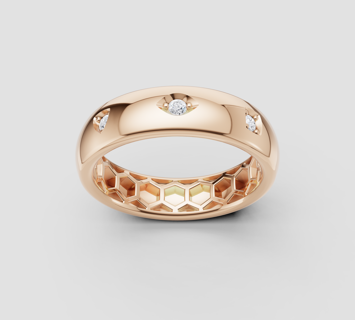 Iconica Slim Pırlantalı Altın Yüzük