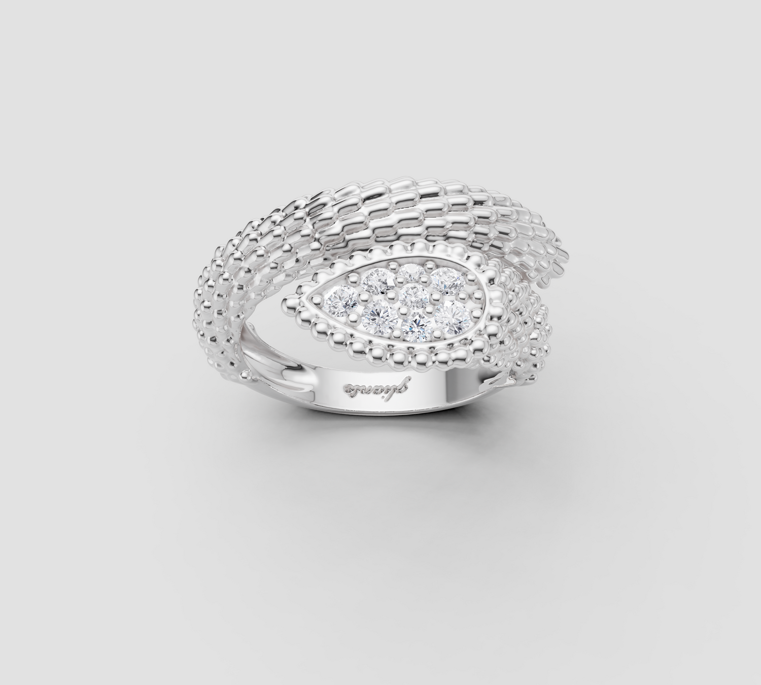 Serpent Bohème Pırlantalı Altın Yüzük