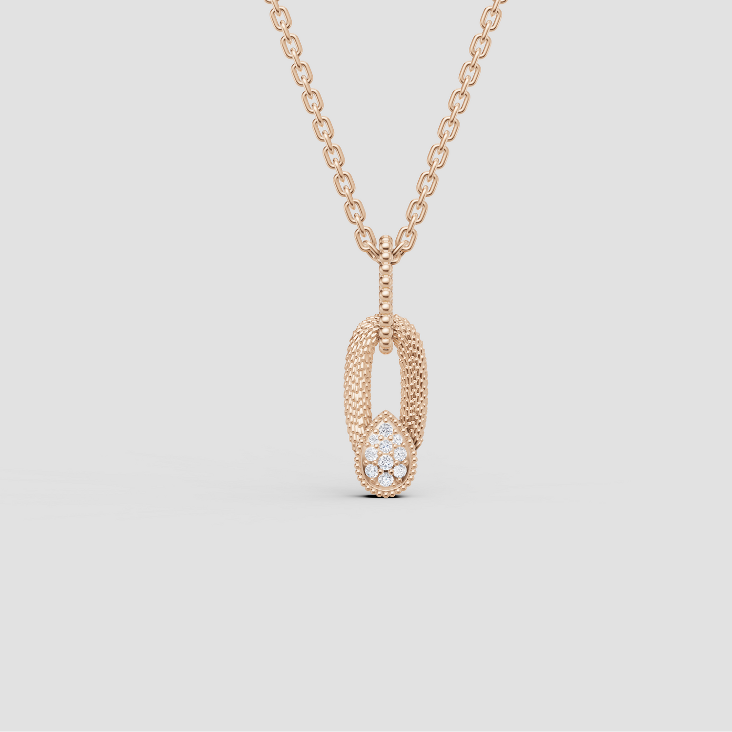 Serpent Bohème Vintage Pırlantalı Altın Kolye Ucu