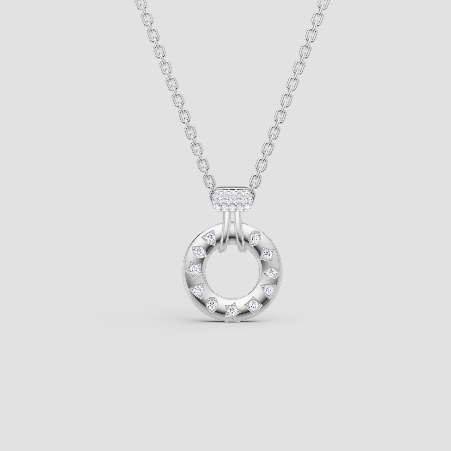Solea Glow – Sparkling Circle Kolye